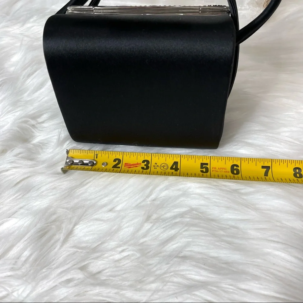 ๐๐SOLD๐๐LA REGALE EVENING BAG vintage UNIQUE CRYSTAL topped SQUARE shaped - Picture 8 of 14